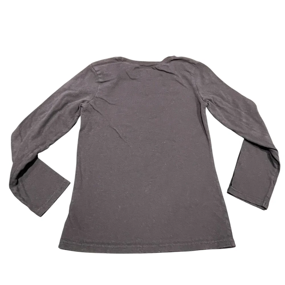 Children’s Place‎ Girls Black Christmas Presents Graphic T-Shirt Top Size S 5/6